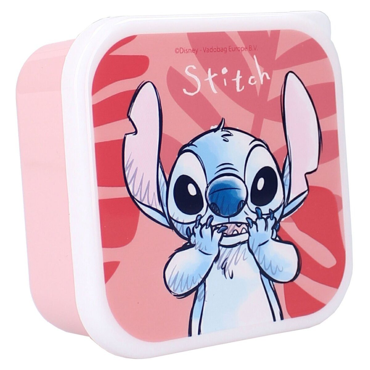 Lilo & Stitch Lunchbox Lilo Stitch Lunchset 3in1 Snackbox Lunchpaket Butterbrotbox, 100% Polypropylen, (1-tlg)