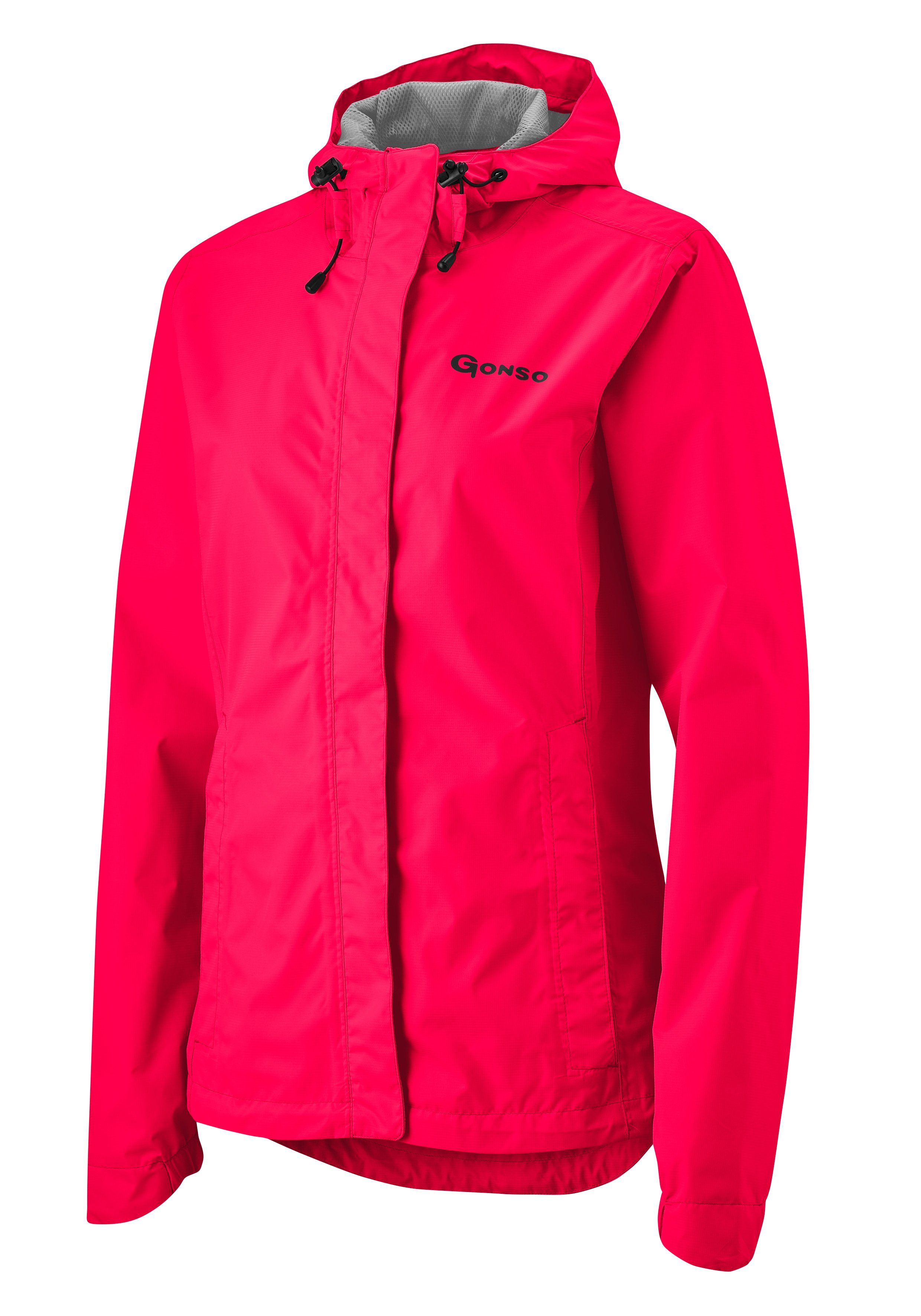 Gonso Fahrradjacke Sura Light Damen Regenjacke wind- und wasserdicht, Radjacke mit Kapuze