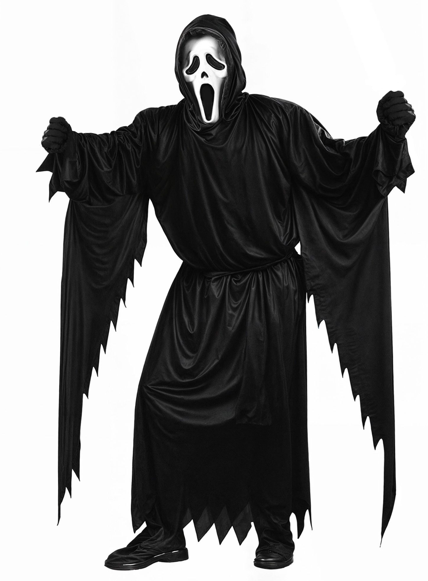Fun World Kostüm Scream Kostüm - Halloween Kostüm Herren Damen, Original lizenziertes Kostüm aus der 'Scream' Reihe