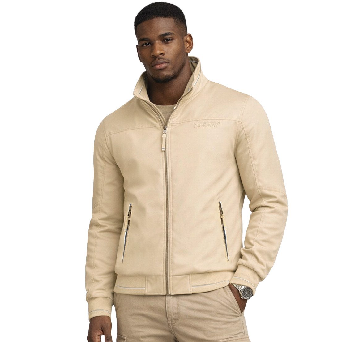 Geographical Norway Steppjacke Übergangsjacke Herbst Jacke Windbreaker Blouson Wasserabweisend