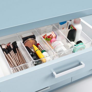 Kurtzy Aufbewahrungsbox Kühlschrank Organizer Set - 8-teilig (20cm), Kühlschrank Organizer Set - 8 Stück Plastik Organizer 20cm Lang