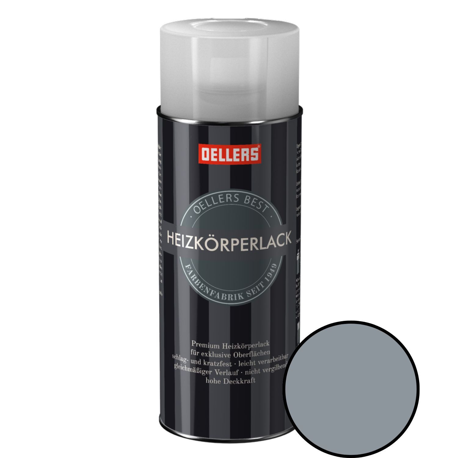 OELLERS Heizkörperlack Premium Sprühlack, 400 ml Heizkörperfarbe, Heizungslack, Heizungsfarbe