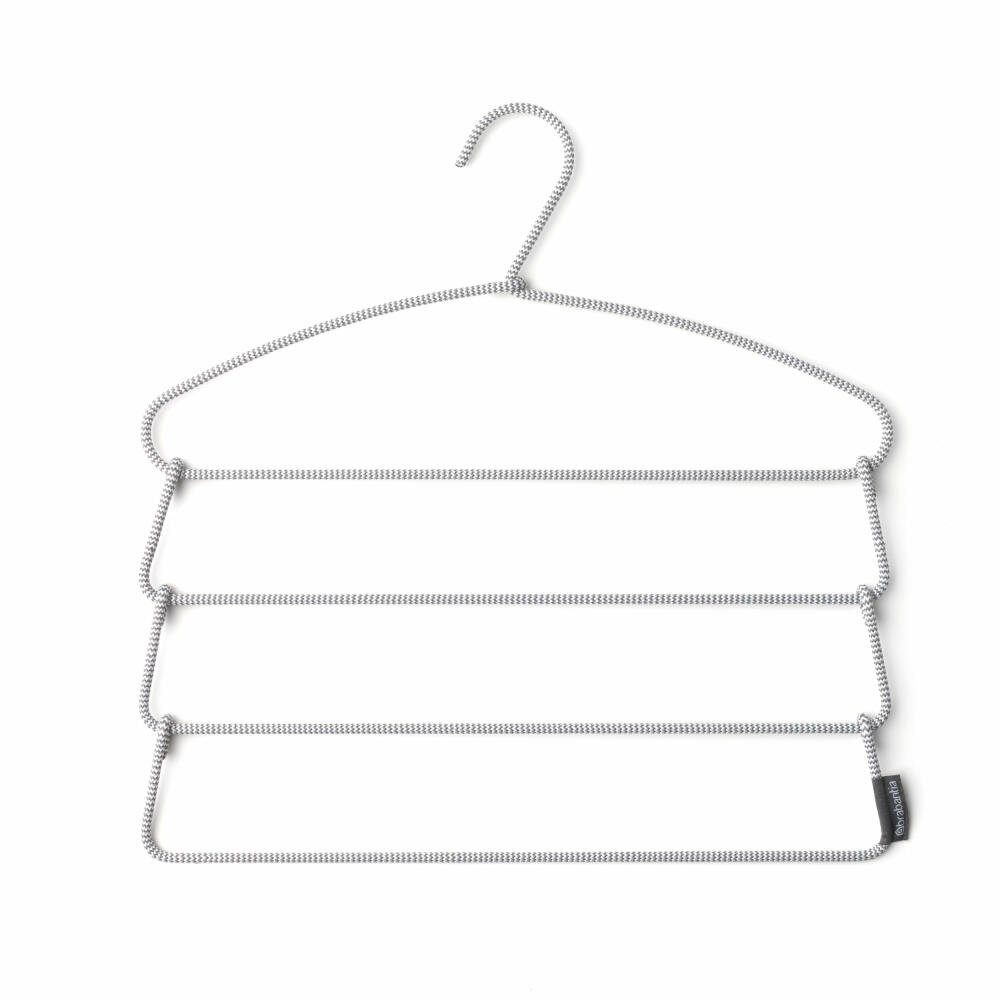 Brabantia Kleiderbügel Soft Touch-Hosenbügel Grey, (Packung, 1-tlg)