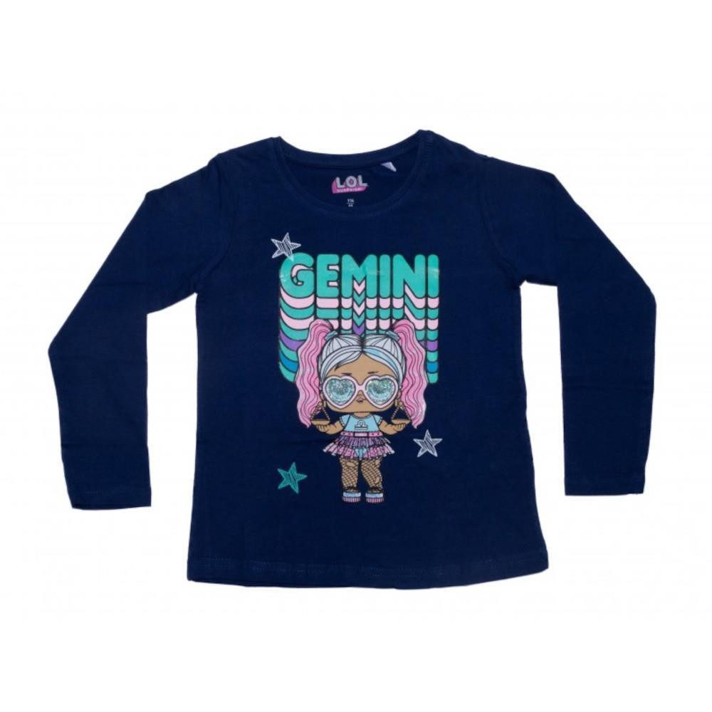 L.O.L. SURPRISE! T-Shirt Modisches Langarm-Mädchen-Shirt - L.O.L. "Gemini" in Pink oder Blau