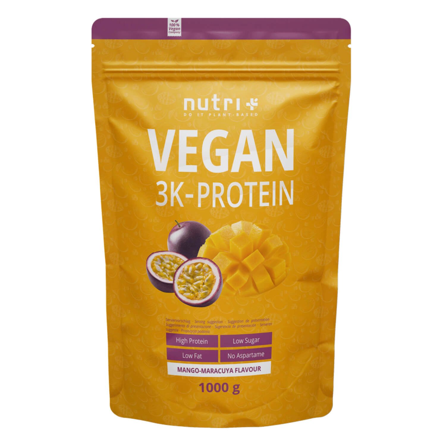 nutri+ Protein Pulver Vegan 3K Pulver, 1 er