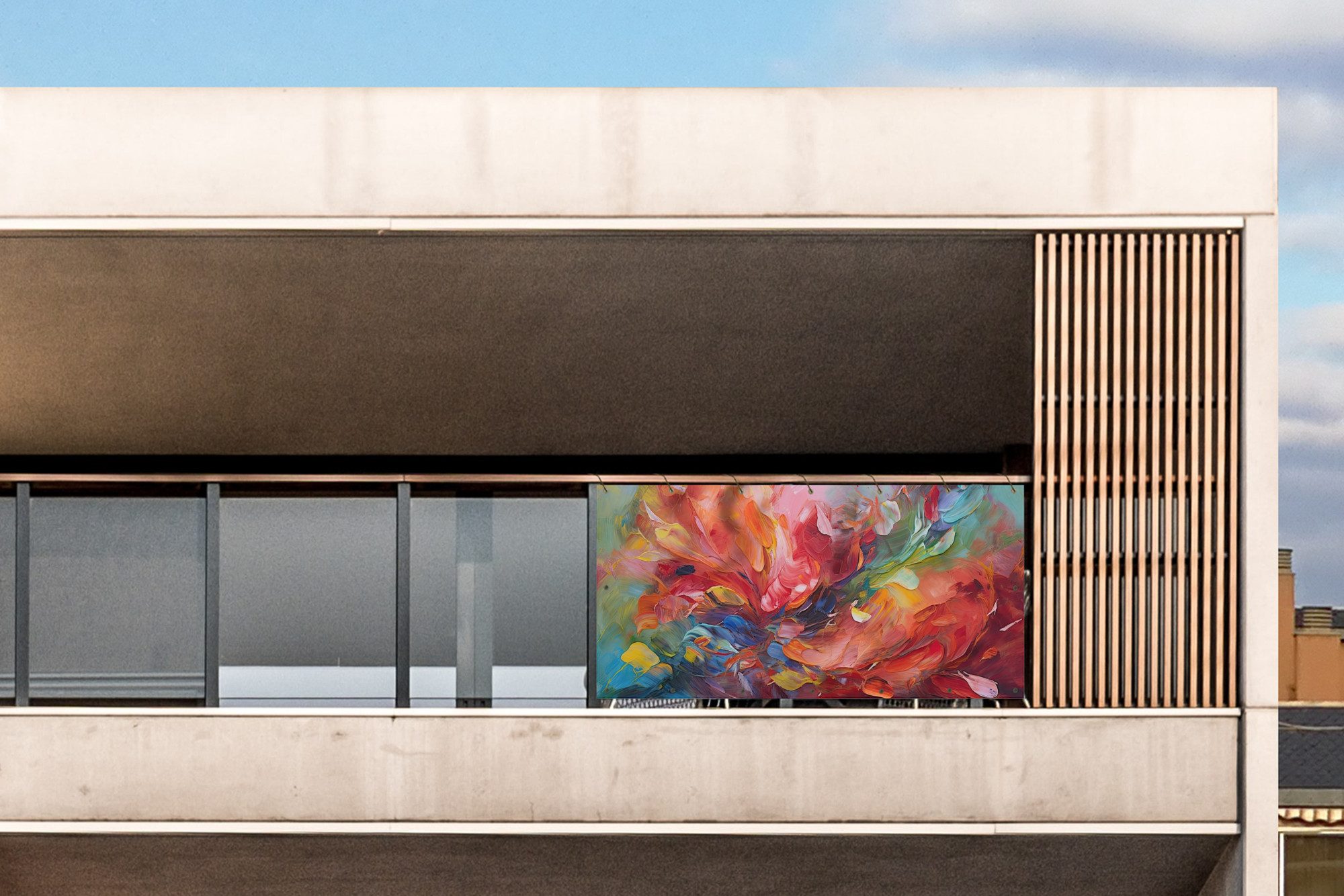 MuchoWow Balkonsichtschutz Ölgemälde - Kunst - günstig online kaufen