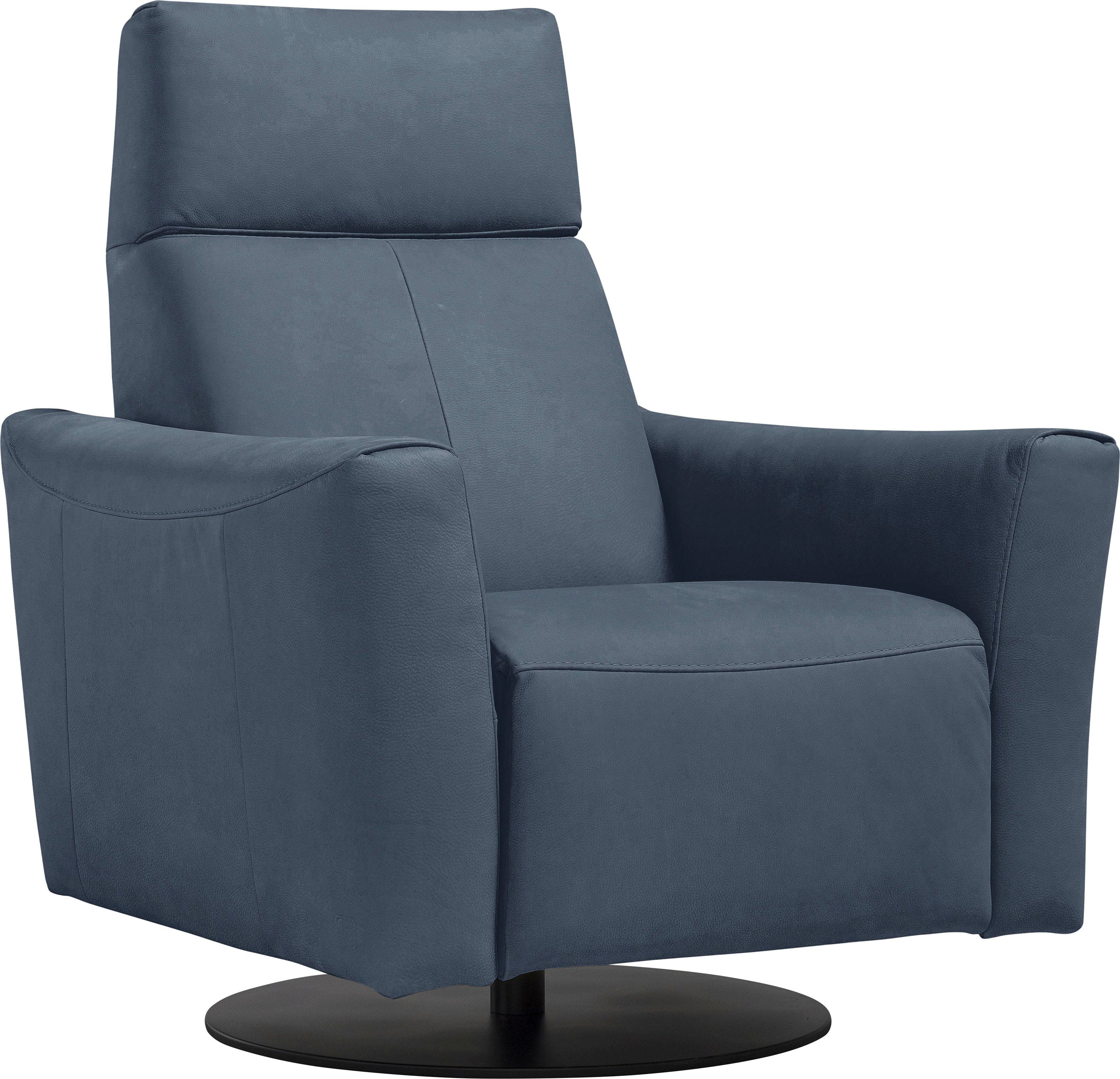 Egoitaliano Sessel Blues Designsessel, Loungesessel, Breite 84cm, bequem und elegant, drehbar, inkl. manuelle Relaxfunktion durch Push-Back-Mechanismus