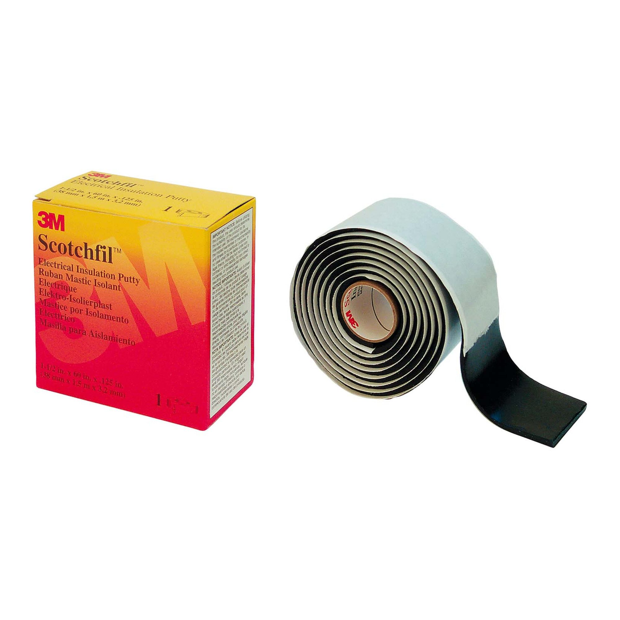 3M Isolierband 3M Deutschland Isolierband Kautschuk 38 mm x 1,5 m, sw ScotchFil 38x1