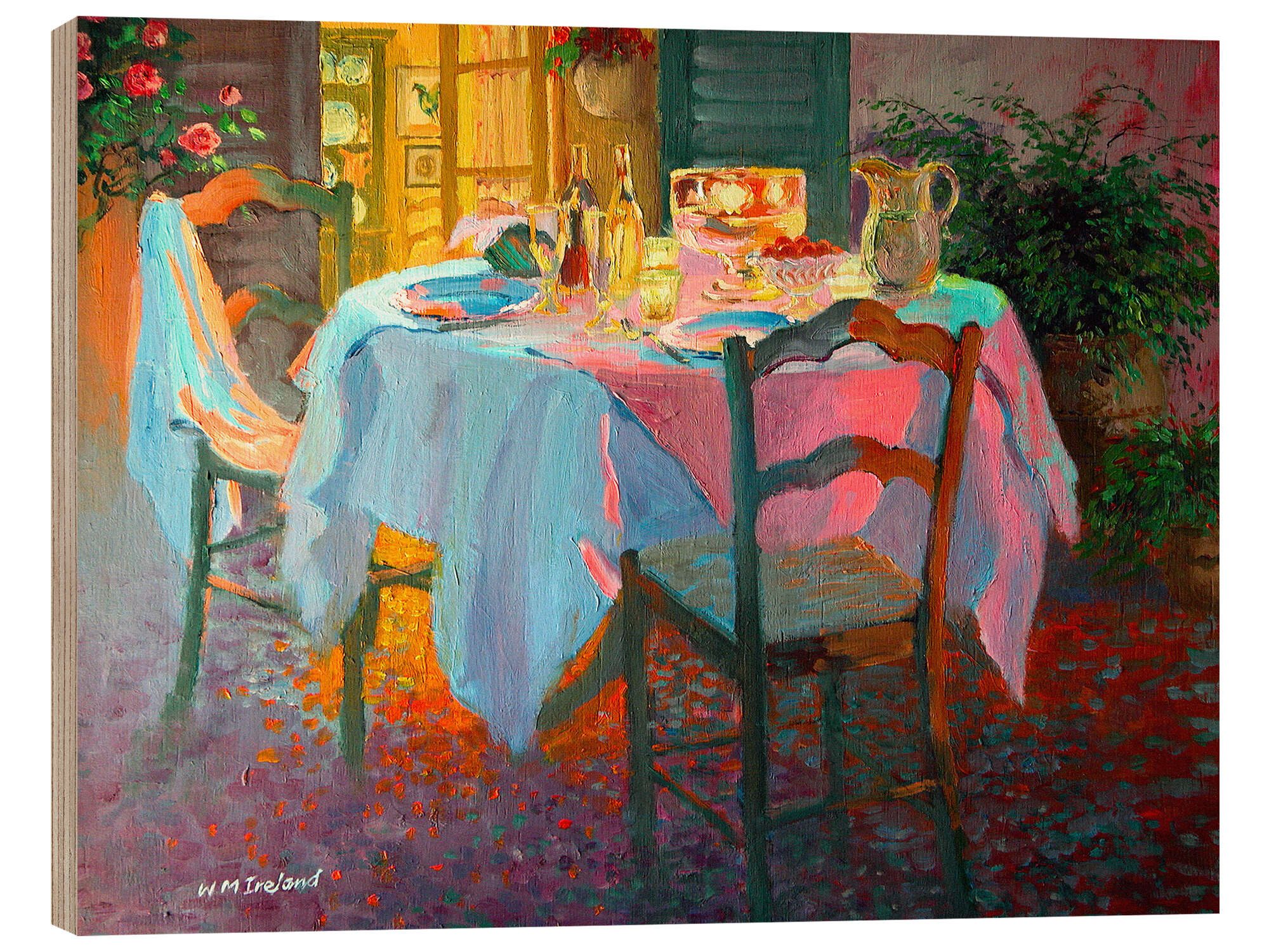 Posterlounge Wandbild Die Terrasse, 2003, William Ireland, erhältlich als Poster, Leinwandbild, Wandsticker oder Acrylglasbild