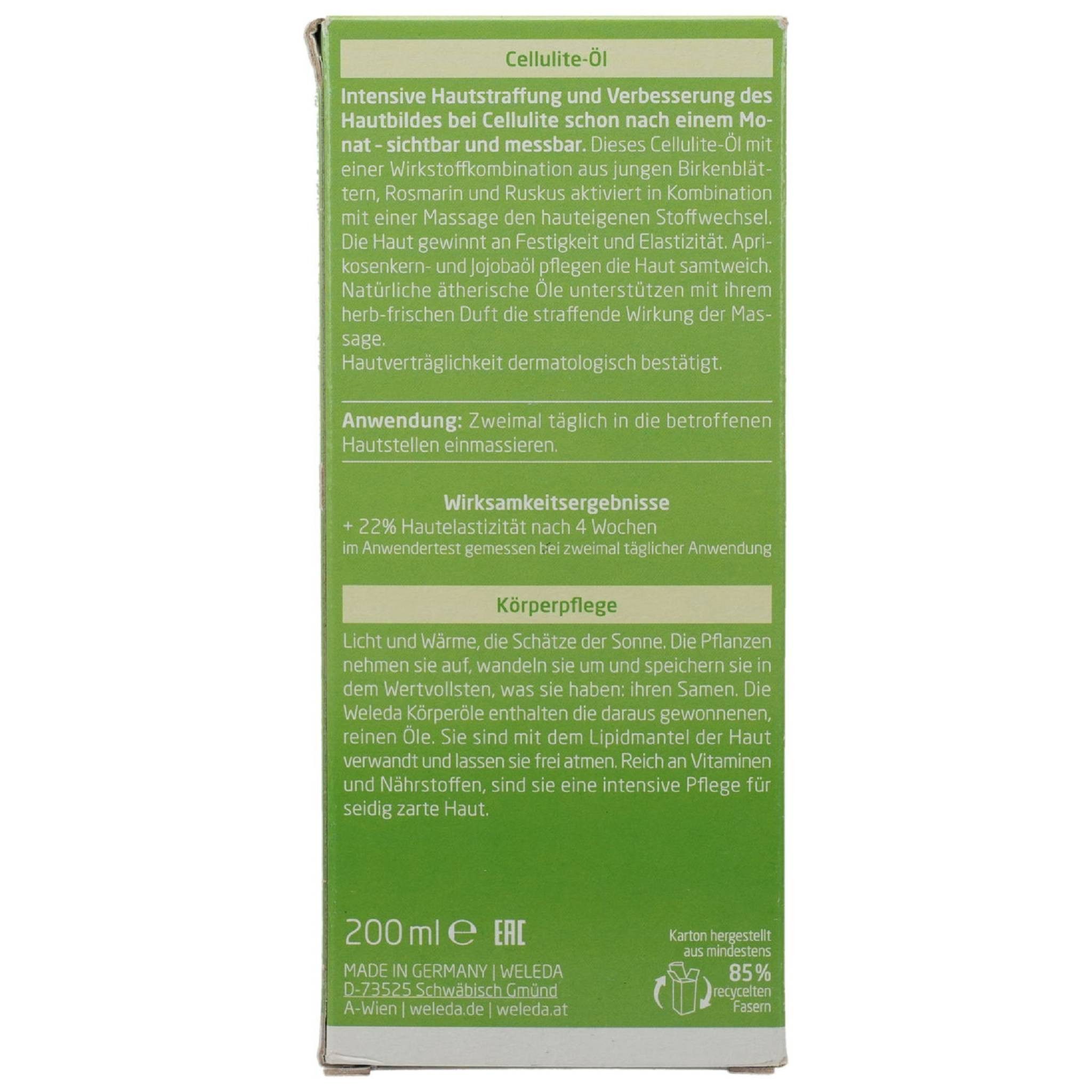 WELEDA Massageöl WELEDA Birke Cellulite-Öl