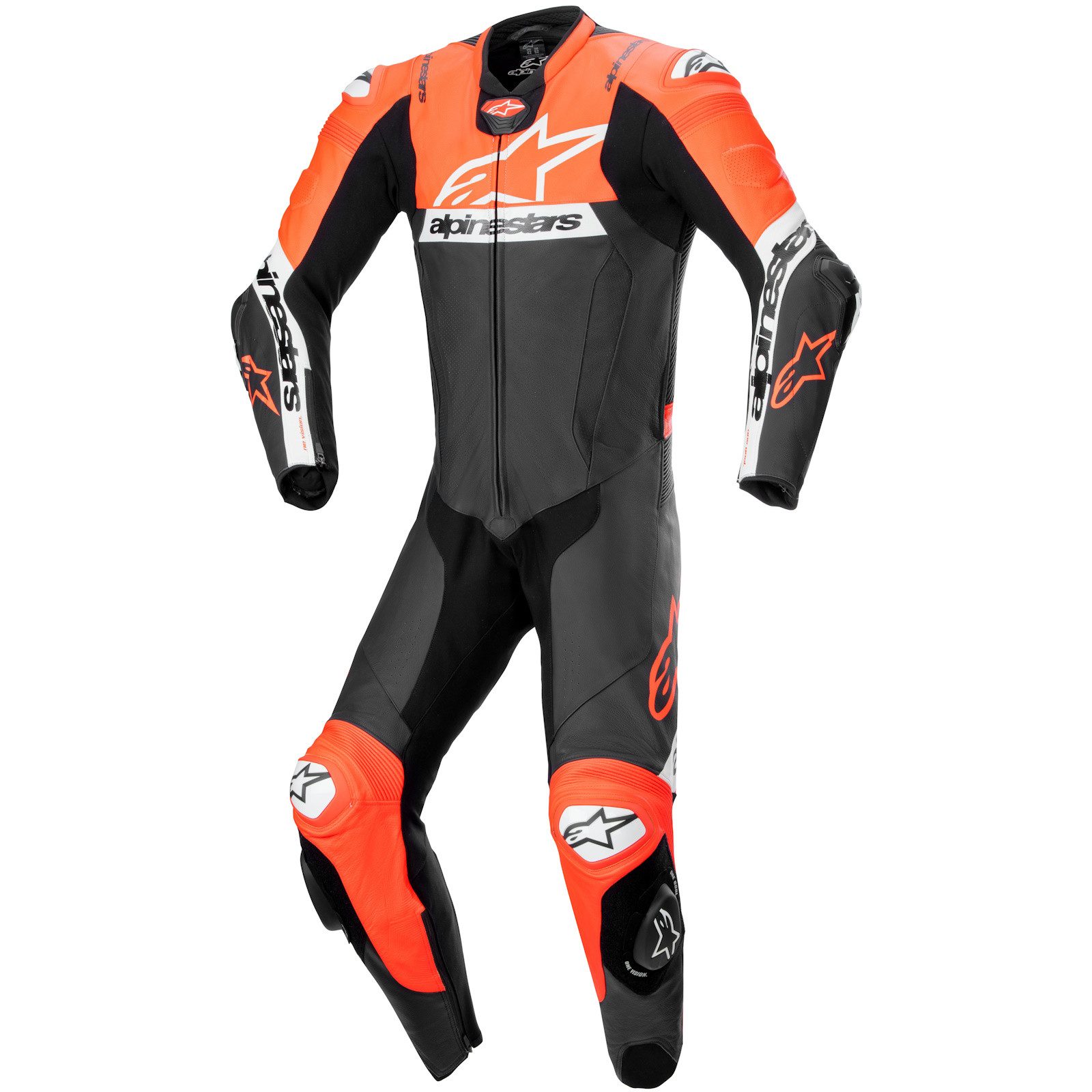 Motorradkombi Alpinestars Missile V2 Ward 1tlg. Lederkombi schwarz / rot / weiss