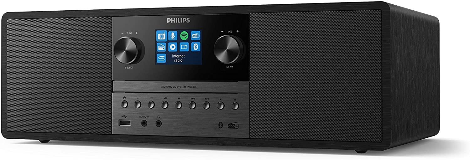 Leistung: Lautsprechern 50 Stereoanlage Philips System Mini Stereo TAM6805/10 W