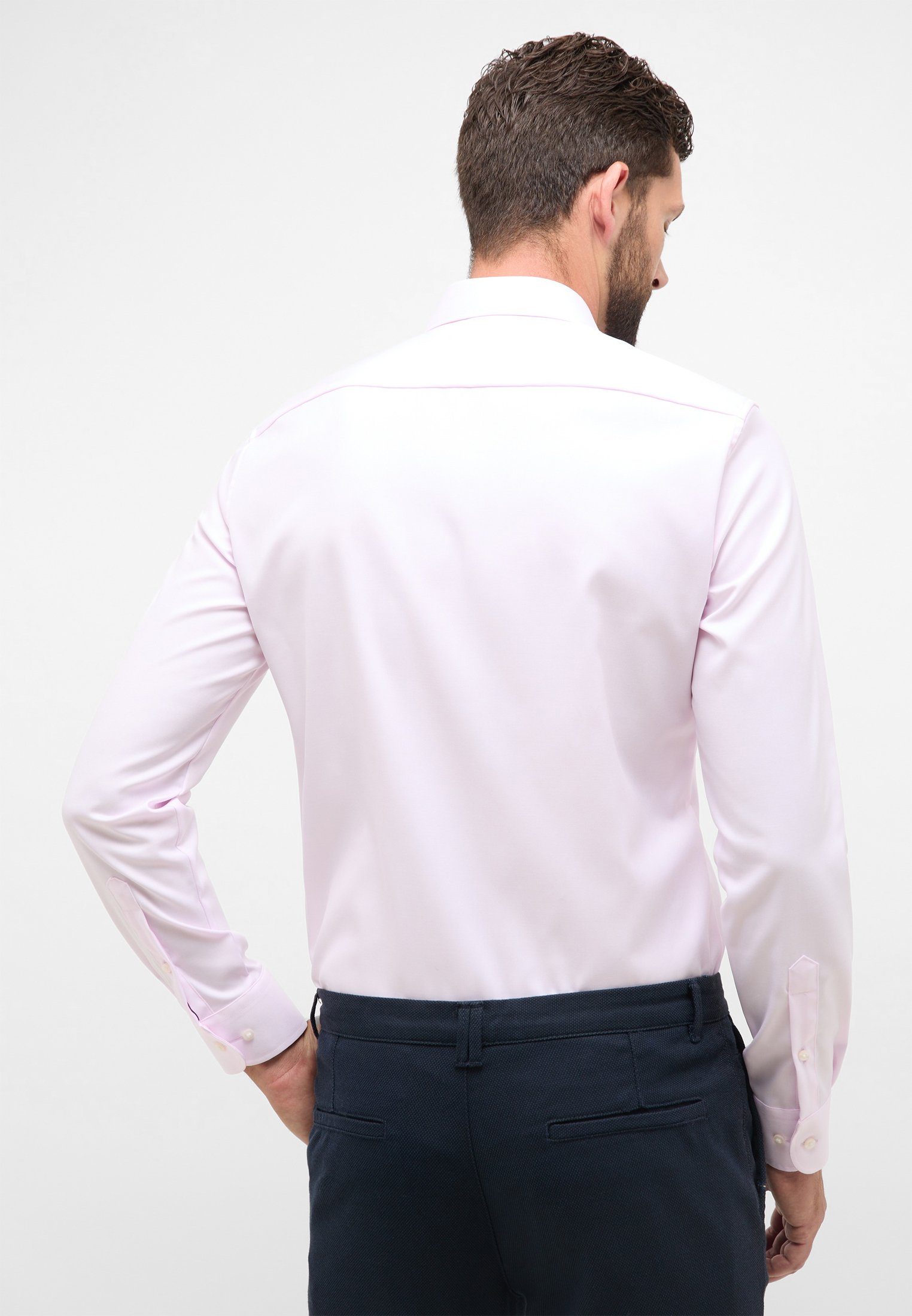 Langarmhemd SLIM Eterna rosa FIT