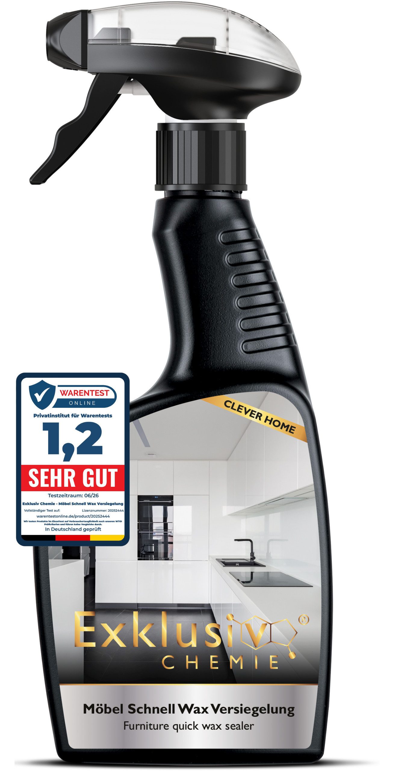 Exklusiv Chemie GmbH Möbel Schnell Wax Möbelpflegeöl-Set, Hochglanz Möbel Pflege