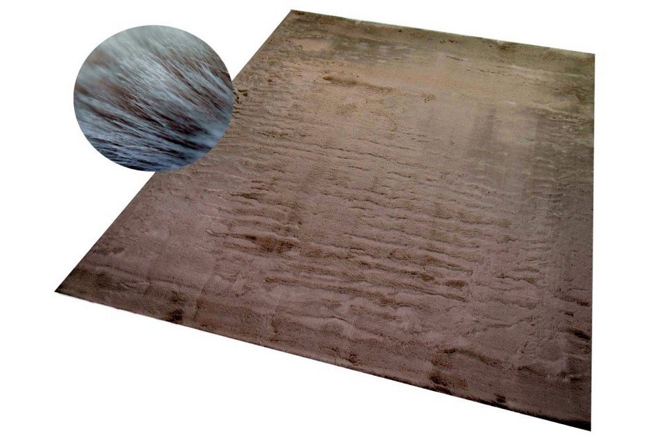 mm Teppich Hochflorteppich weich rechteckig, 30 Carpetia, Faux Kunstfell rosa, waschbar Höhe: Fur Hochflor-Teppich