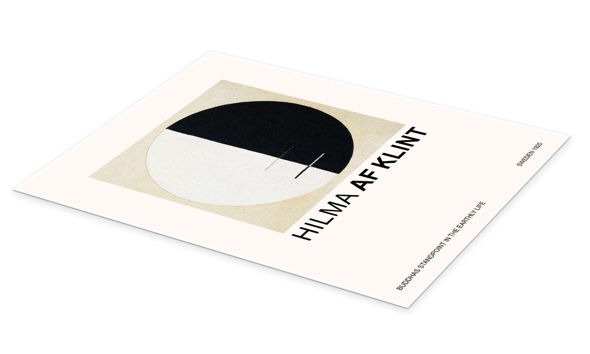 Posterlounge Wandbild Buddhas Standpoint in the Earthly Life, Hilma af Klint, erhältlich als Poster, Leinwandbild, Wandsticker oder Acrylglasbild