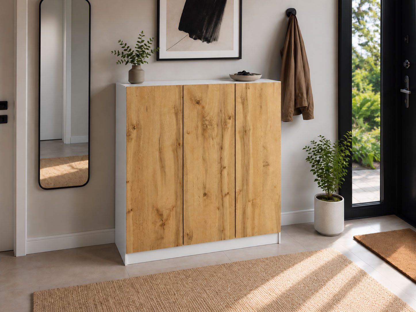 borchardt Möbel Schuhschrank Vaasa, Breite 114 cm, Höhe 120 cm, 12 Fächer Breite 114 cm