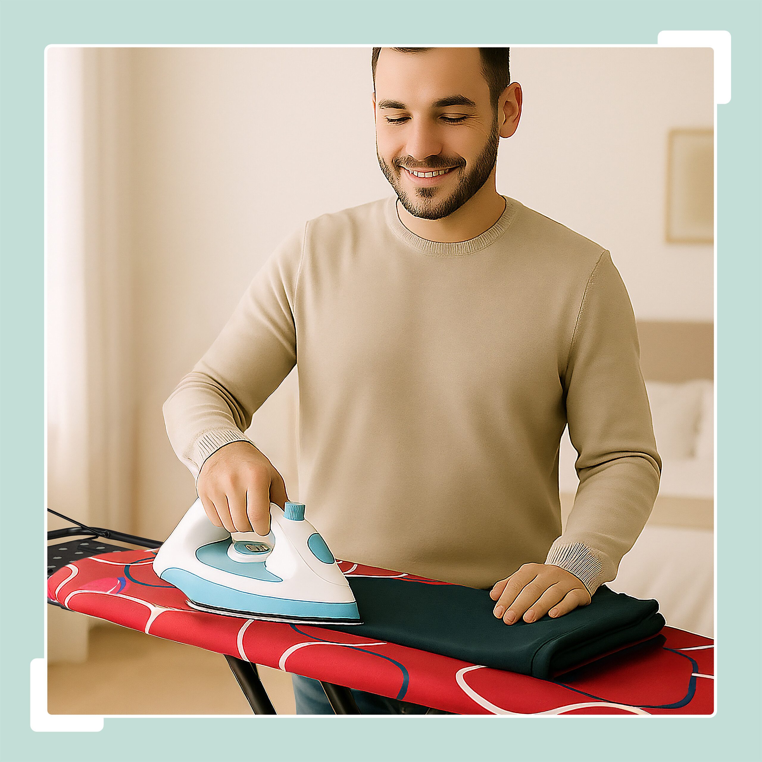 relaxdays Bügelbrett Bügelbrett 110 x 33 cm, Bügelfläche 110x33 cm