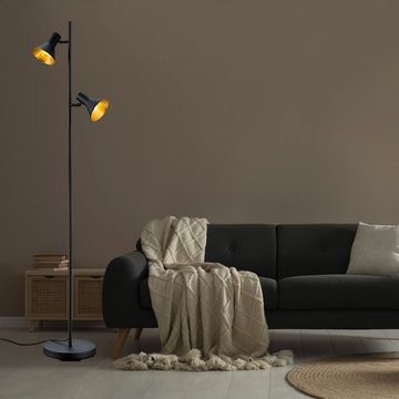 etc-shop Stehlampe, Leuchtmittel nicht inklusive, Stehlampe Wohnzimmer Gelenkleuchte Deckenfluter