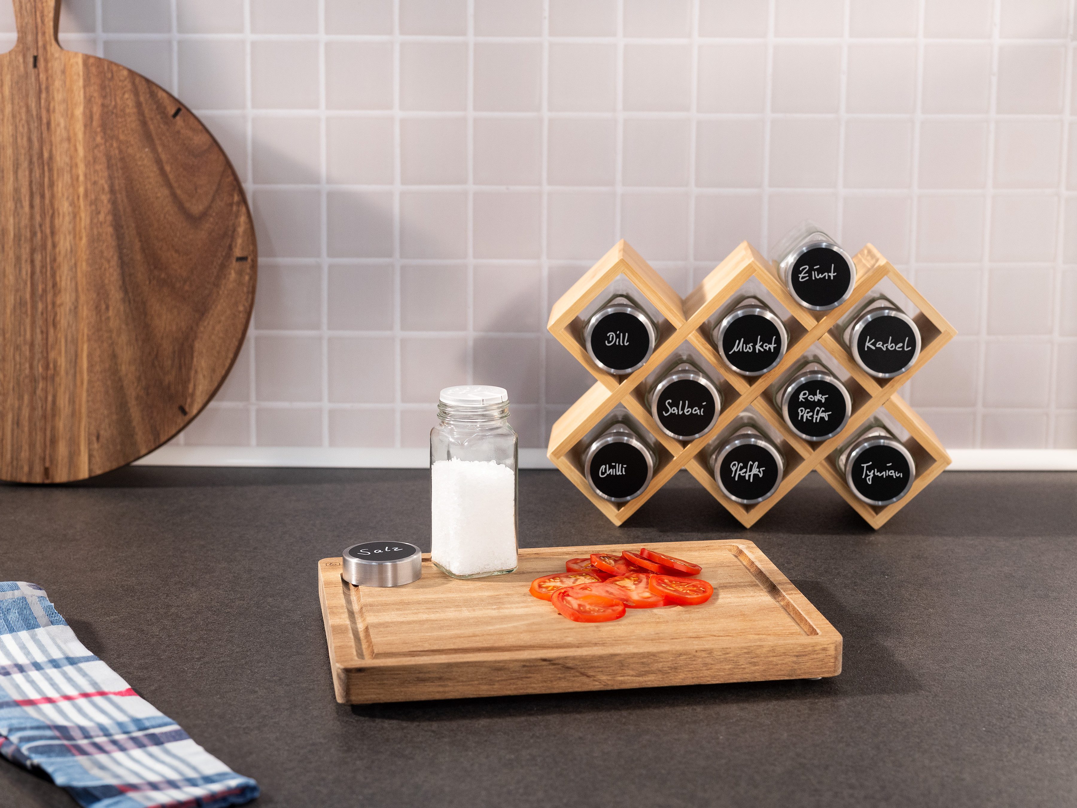 Hanseküche Gewürzregal Gewürzregal aus Holz – FSC®-zertifiziert, Komplettse günstig online kaufen