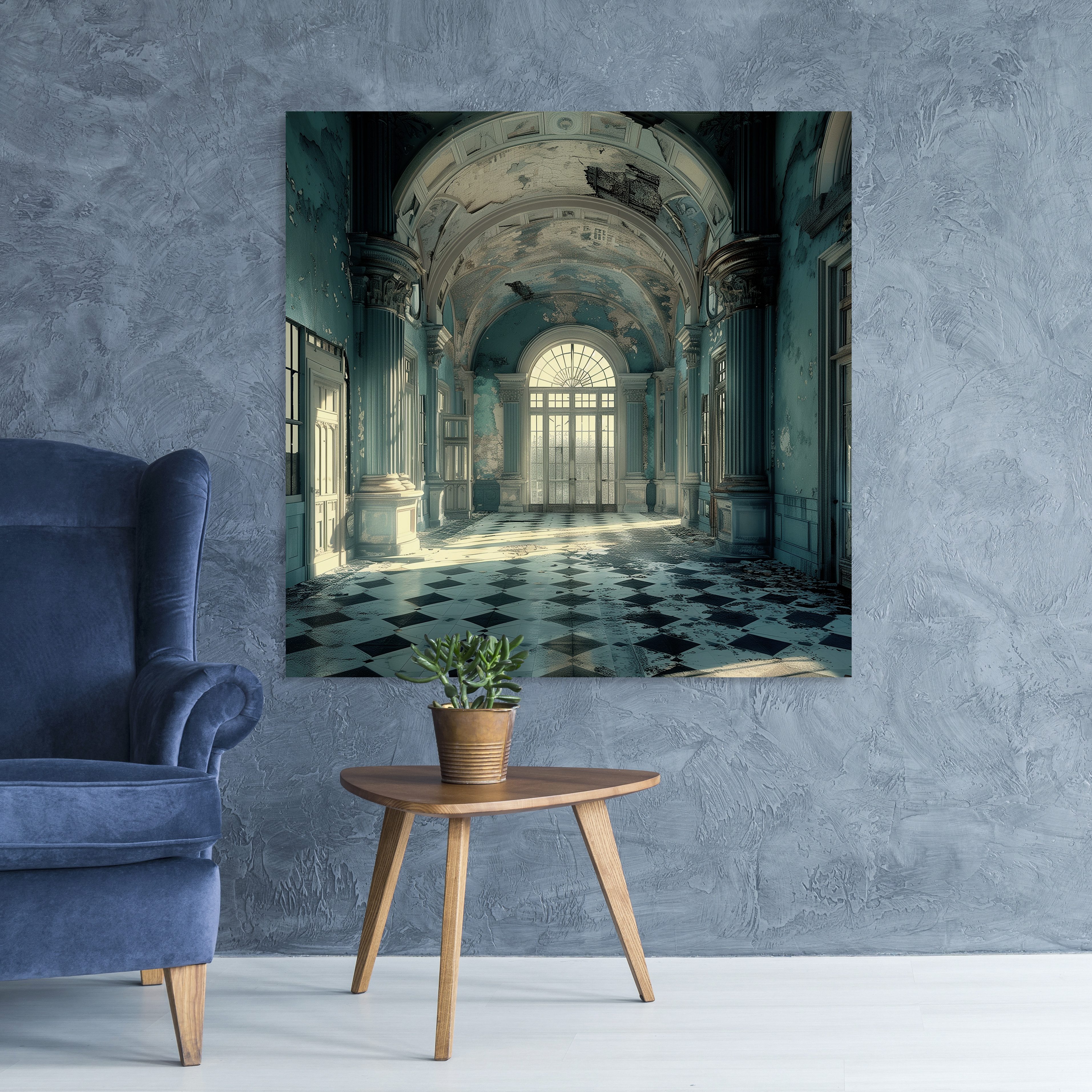 queence Acrylglasbild Lost Places, Architektonische Elemente, Elemente der Architektur, Gebäude, Innenarchitektur, Kunst (1 St), Fine Art-Print in Galeriequalität