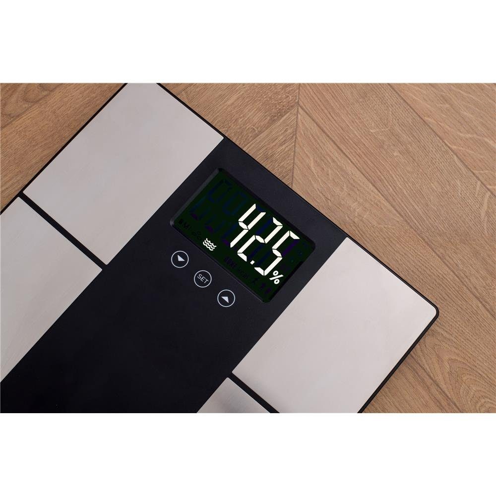Adler Personenwaage AD 8165, bis 225 kg, digital, großes LCD-Display, silber – Bild 5 von 5