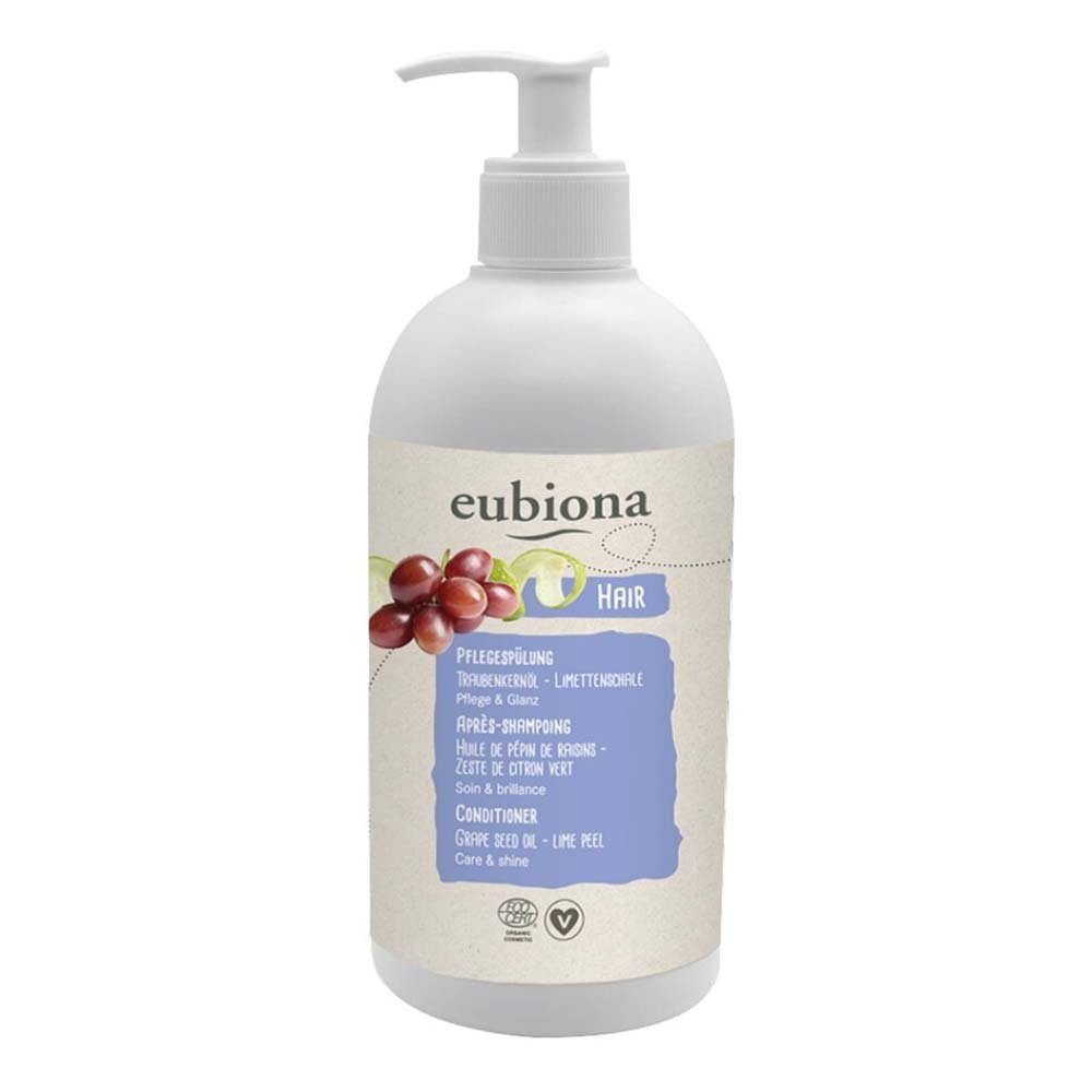 eubiona Haarspülung Pflegespülung - Traubenkernöl Limettenschale 500ml