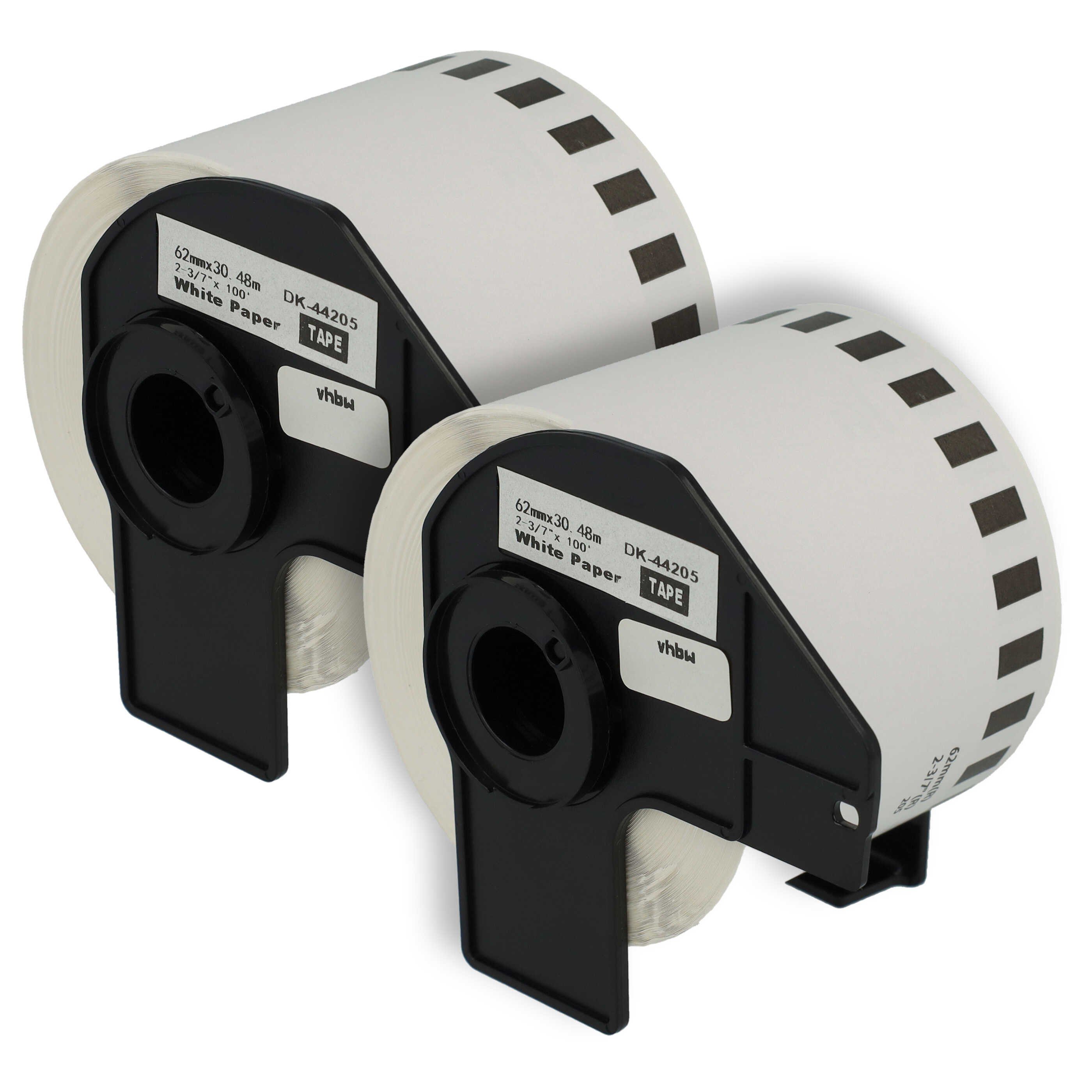 Etikettenpapier Ersatz für Brother DK-44205 für Etikettendrucker