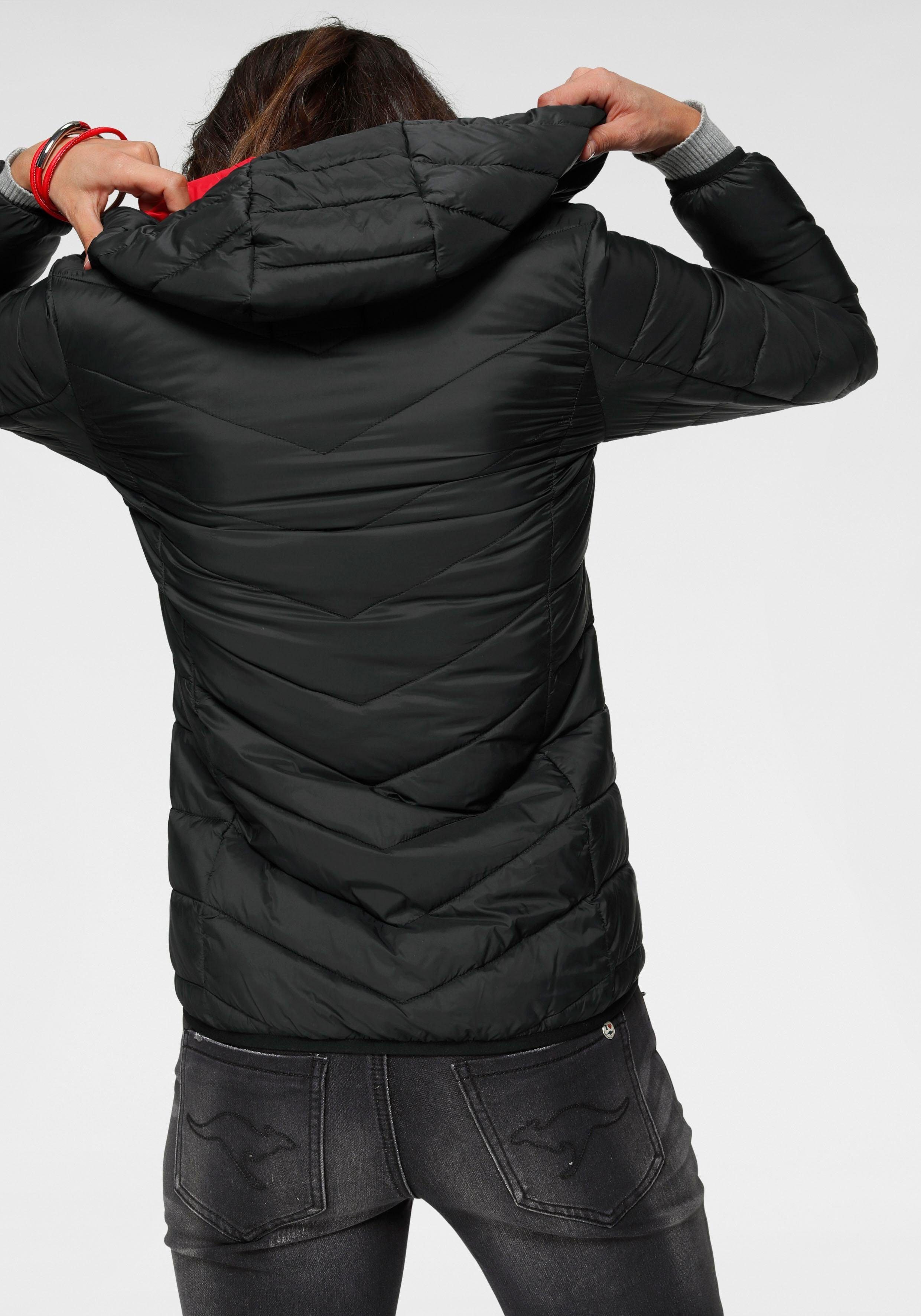 KangaROOS Steppjacke mit kontrastfarbenen Details günstig online kaufen