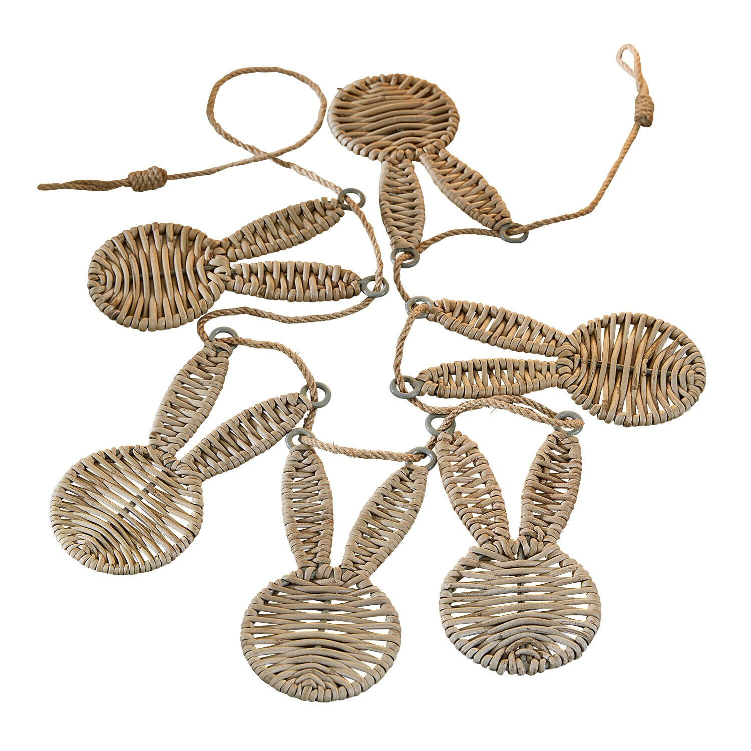 Kunstgirlande Girlande Papillonette braun, Mirabeau, Höhe 14.0 cm