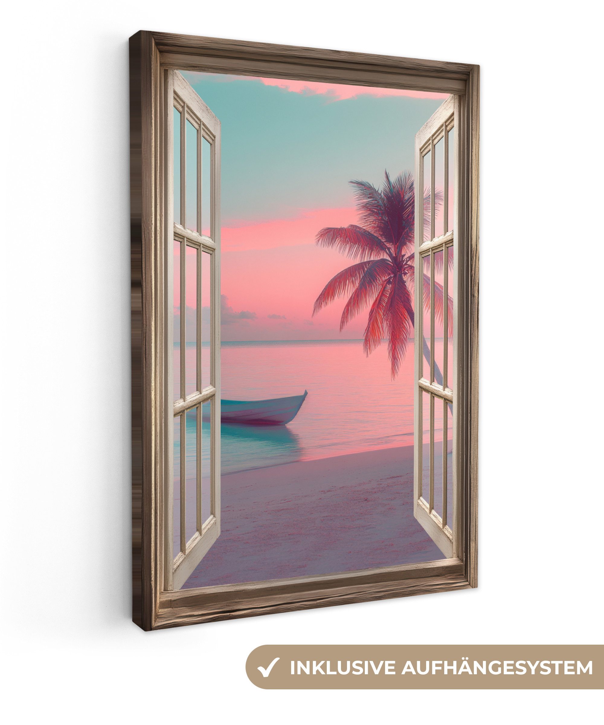 Strand - Palme - Rosa