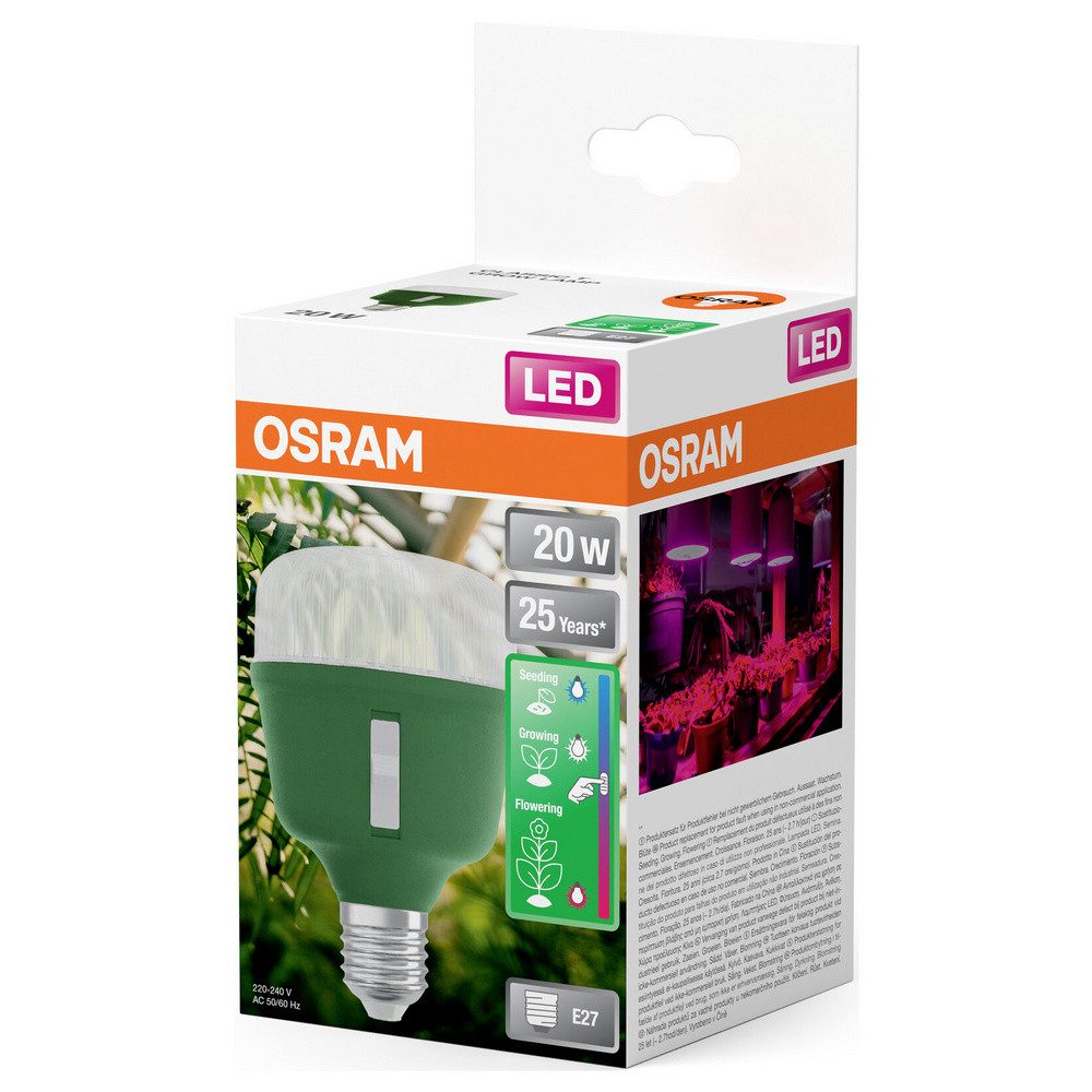 Osram LED-Leuchtmittel OSRAM HOMELIGHTING 4058075845800 Pflanzenlampe E27 20 W 1 St.