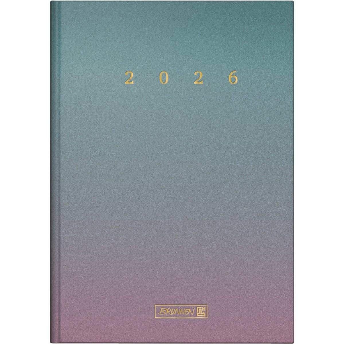 BRUNNEN Buchkalender Buchkalender 795 A5 1 Tag/Seite Grafik-Einband Colour Gradient 2026