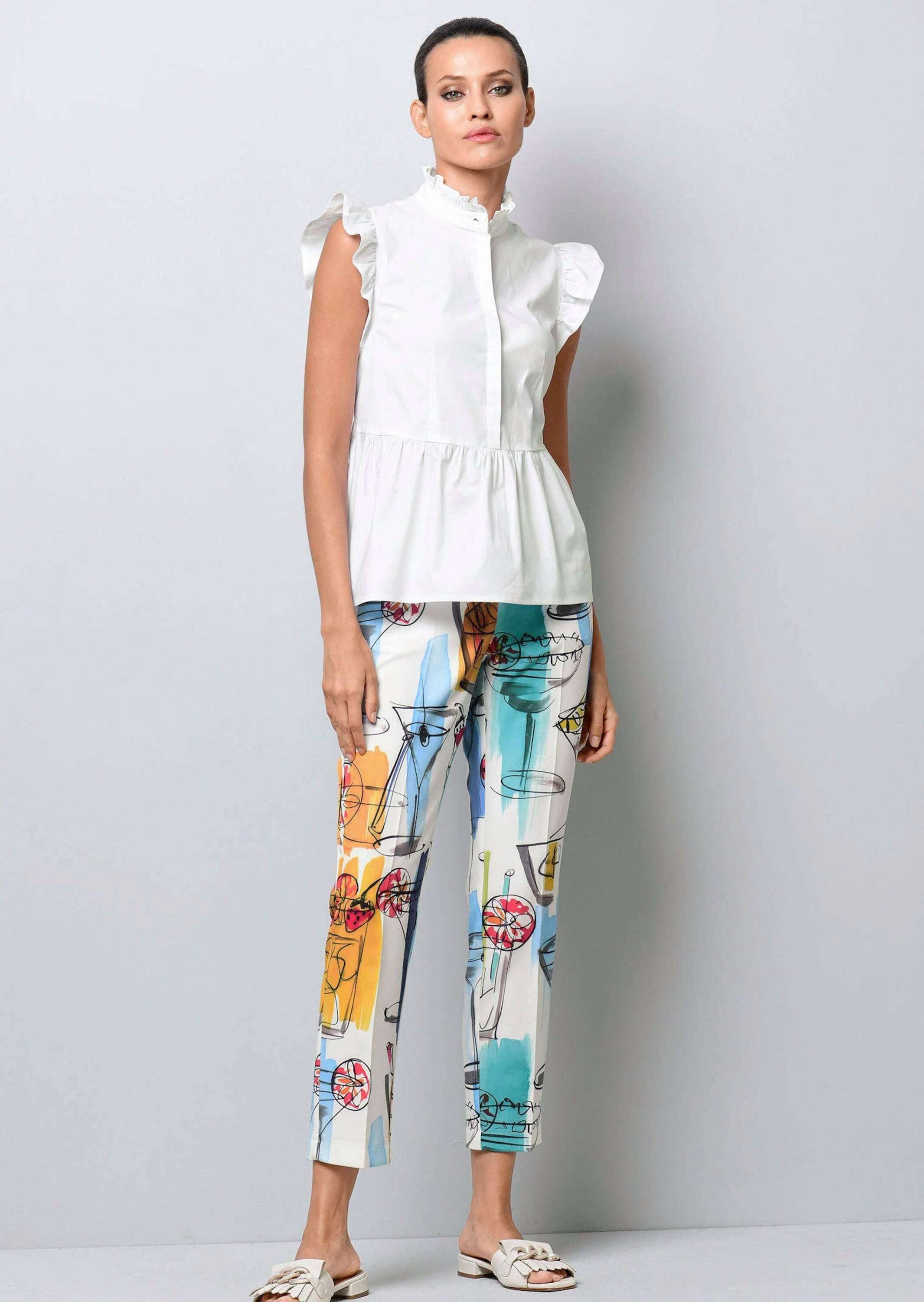 Alba Moda Shirttop Blusentop mit Volant günstig online kaufen