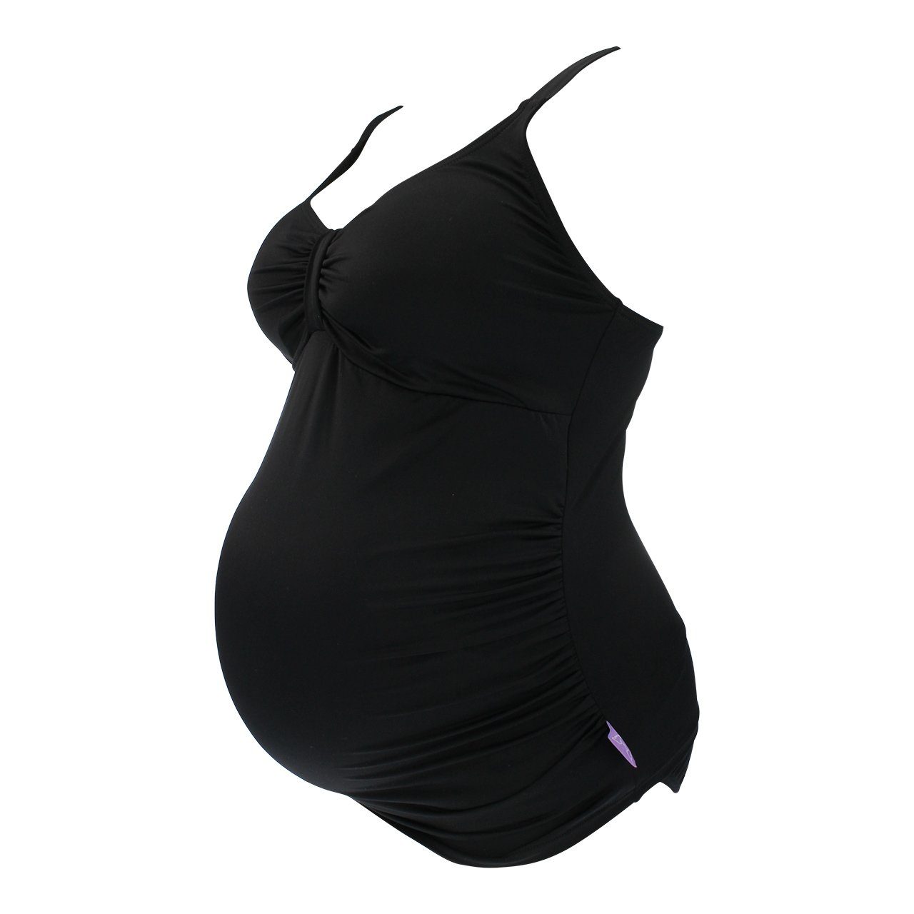 petit amour Umstandstankini Amanda_schwarz Umstandsbademode B/C/D-Cup Bademode schwanger (Set, 2-St., Top und Slip), mit raffinierten Raffungen