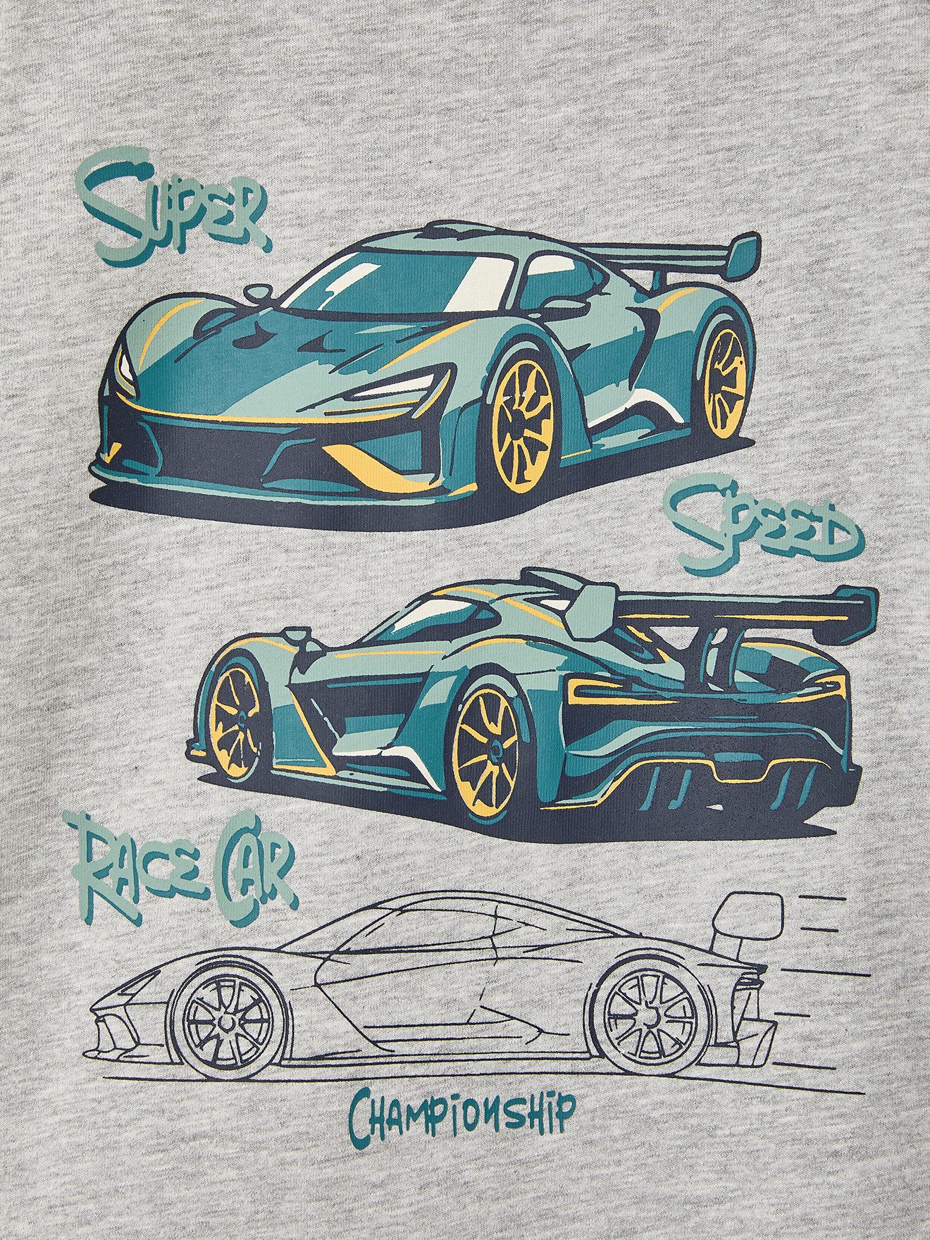 vertbaudet Langarmshirt Jungen Shirt mit witzigem Sport-Print – Bild 3 von 5