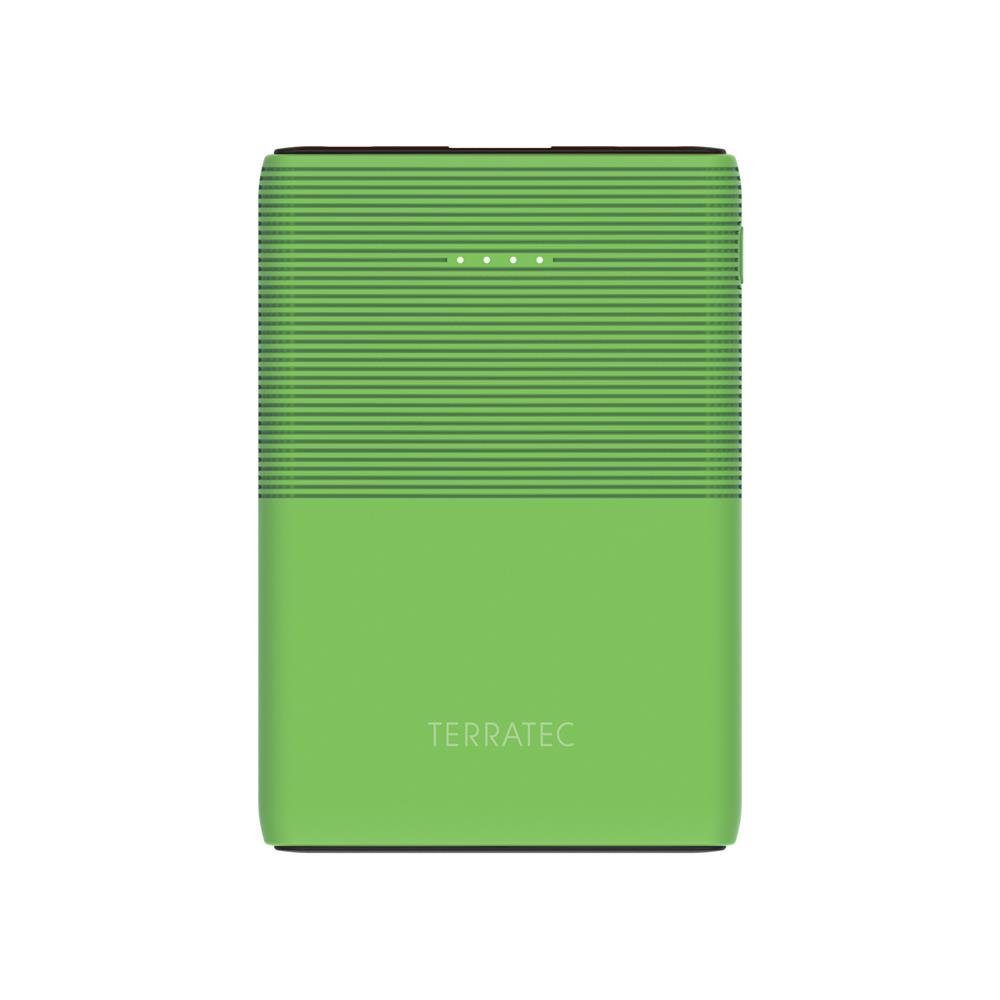 Terratec P50 Pocket Green Flash Powerbank, Mobiles Ladegerät USB USB-C Smartphone Tablet PC