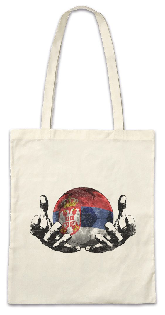 Beuteltasche Serbia Football Magic Ball Stofftasche Serbien Serbisch Serbische