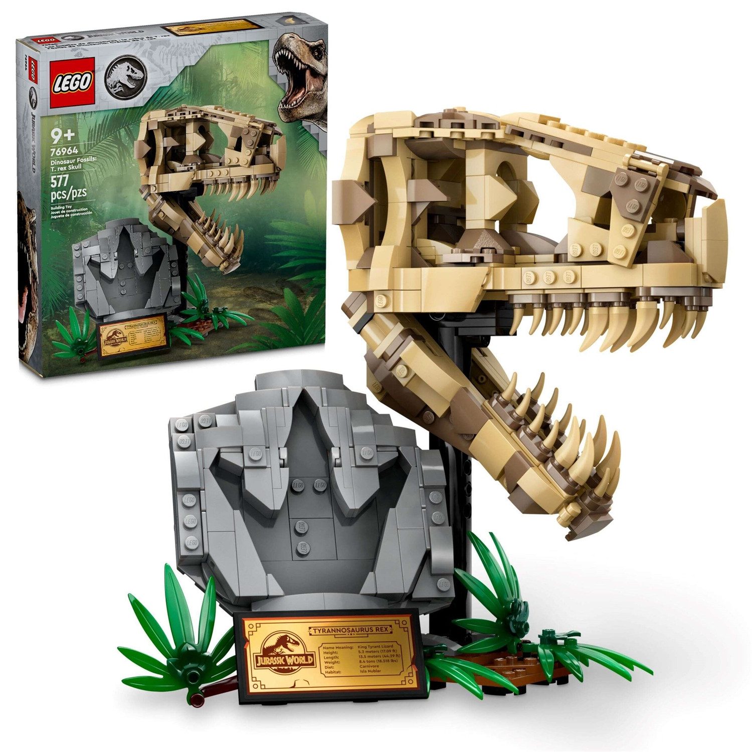 LEGO® 76964 Dinosaurier Fossilien T-Rex Kopf Konstruktionsspielsteine günstig online kaufen