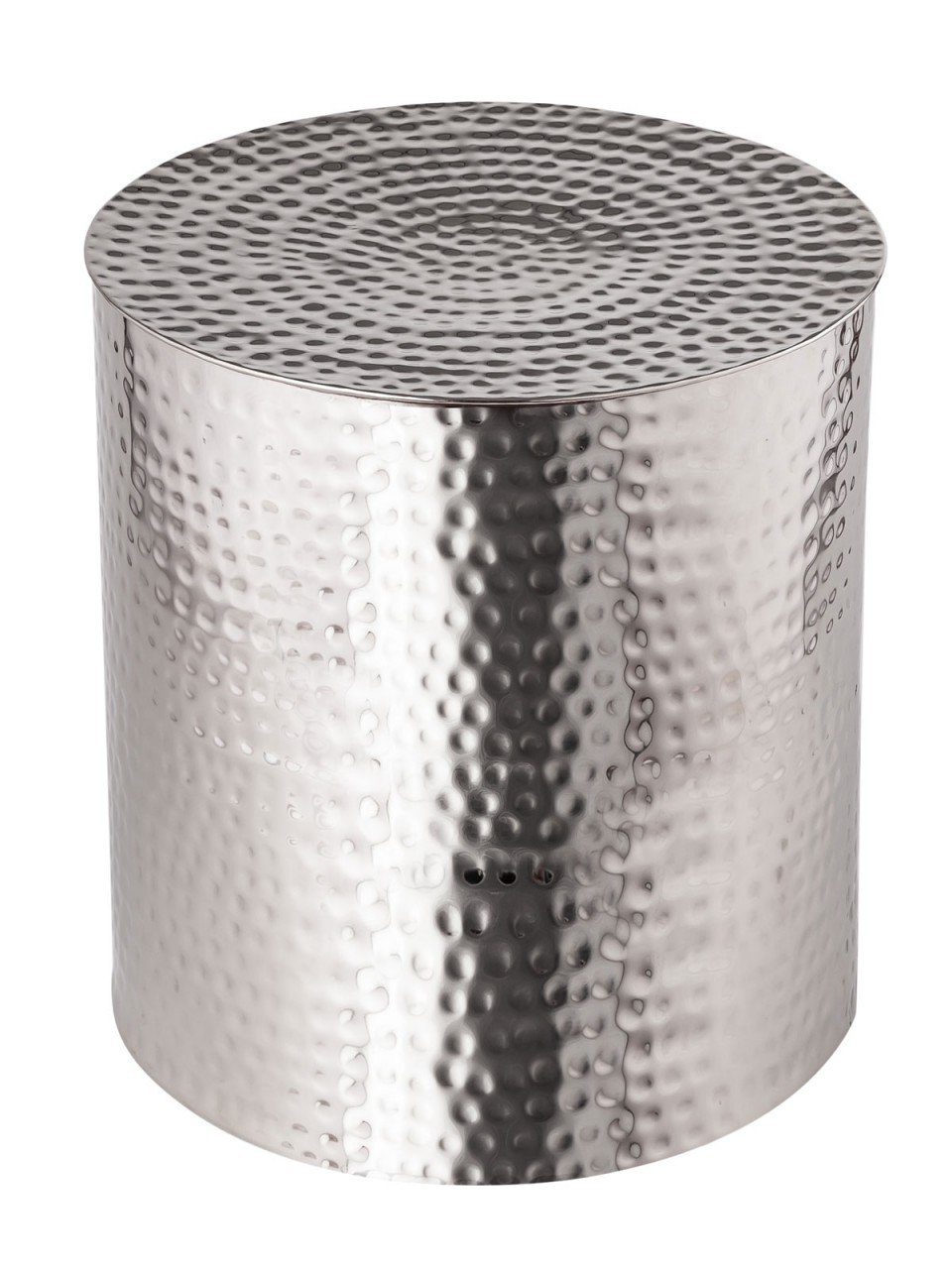 tinkaro Beistelltisch BISARA Aluminium Dekotisch Silber | Ablagetische