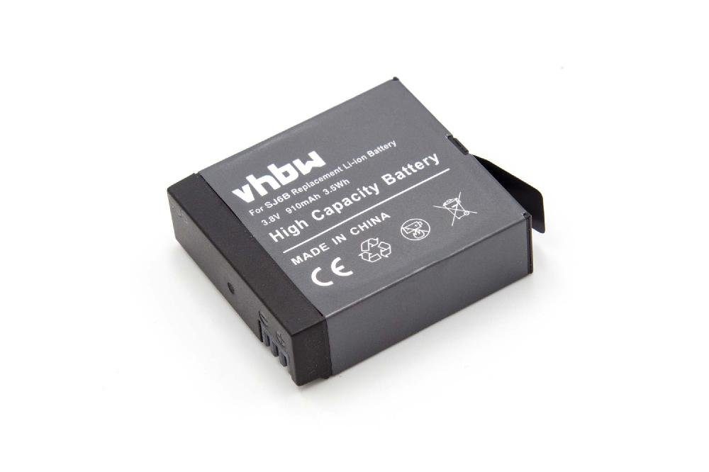 vhbw kompatibel mit Sjcam SJ6 Legend Kamera-Akku Li-Ion 910 mAh (3,8 V)
