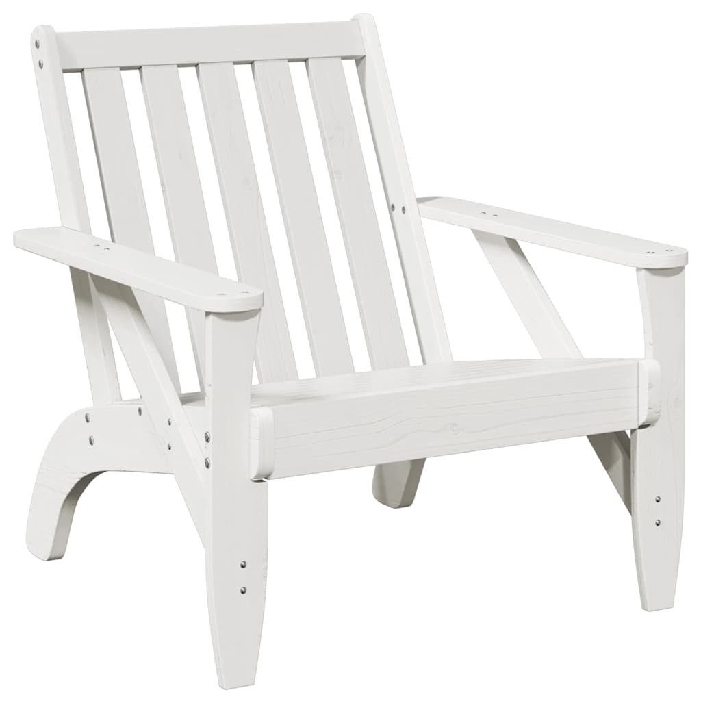 vidaXL Gartenstuhl Adirondack-Gartenstühle 2Stk. Weiß 75x77x77cm günstig online kaufen