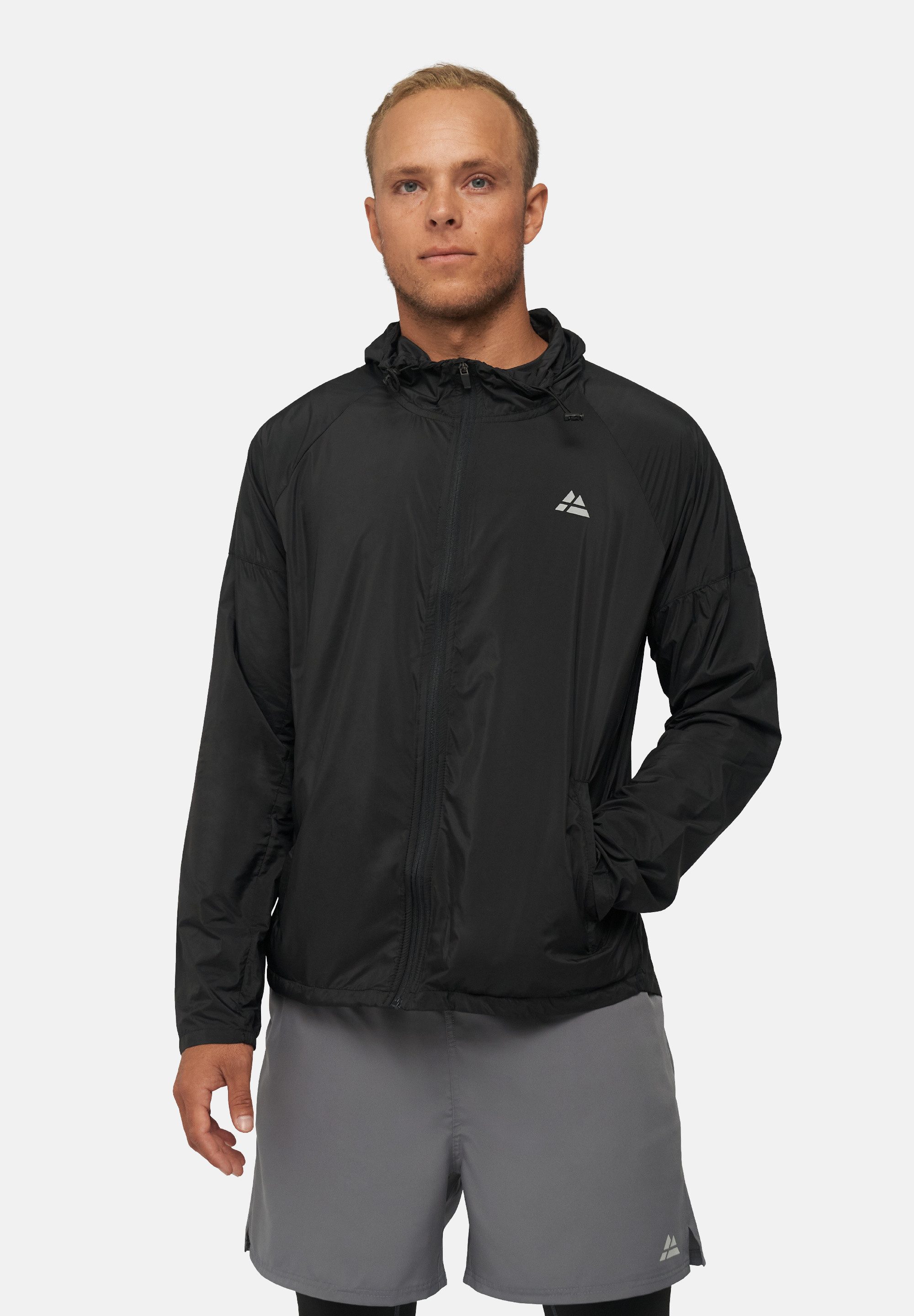 DANISH ENDURANCE Windbreaker Airguard Running Windbreaker Laufjacke mit Kapuze & Full Zip