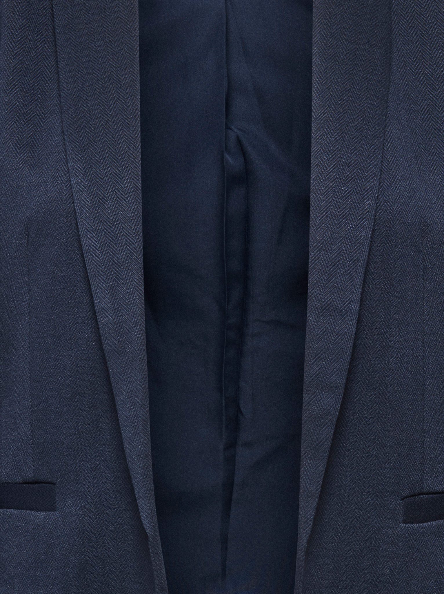 ONLY Longblazer ONLESKA-ADDY LIFE L/S HB BLAZER CC TLR mit Reverskragen, verschlusslose Form, Fischgratmuster