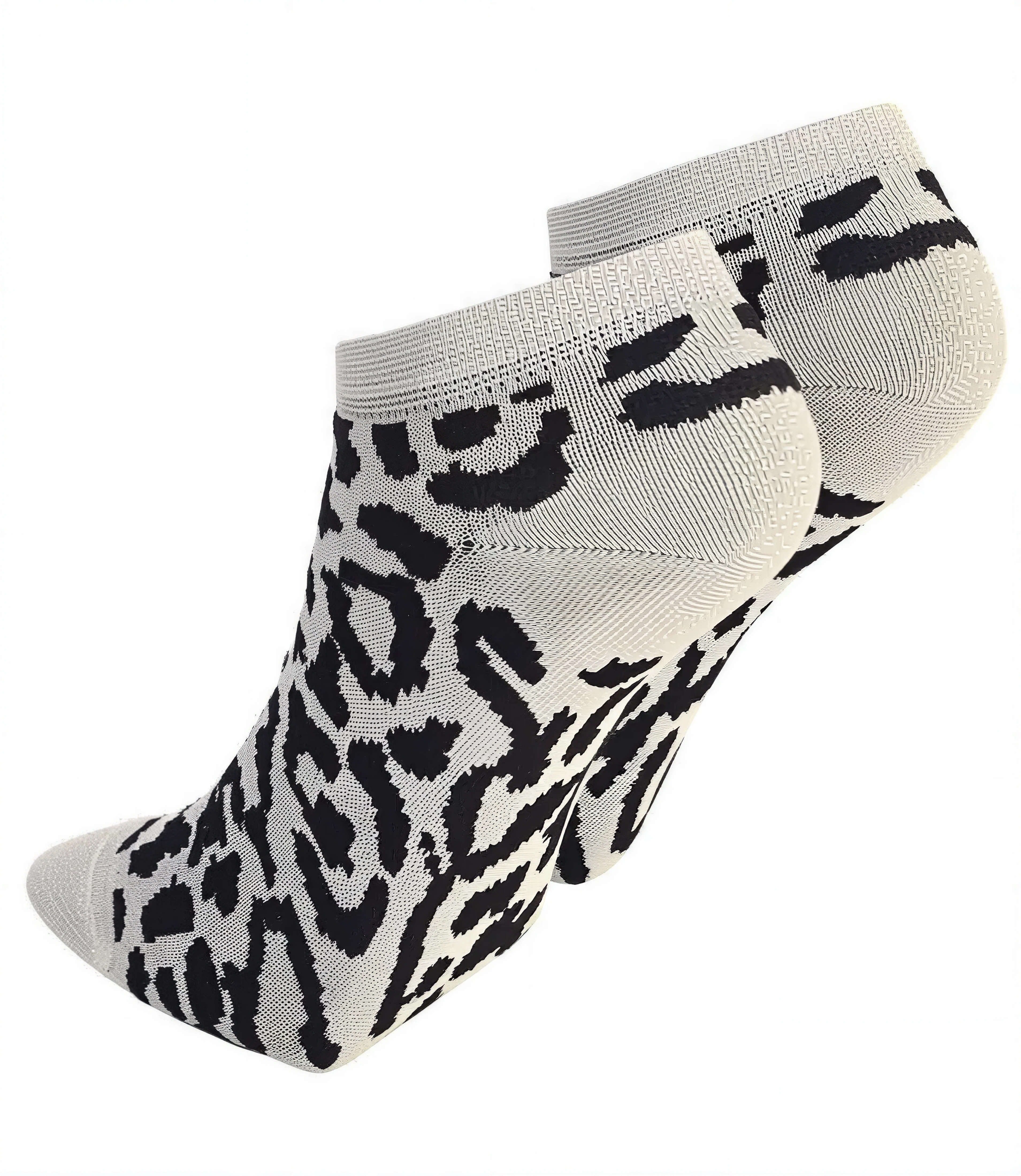 Sangiacomo Basicsocken Damen mit Leopardenmuster (Packung, 1-Paar, 1 Paar) mit dezentem Glanz