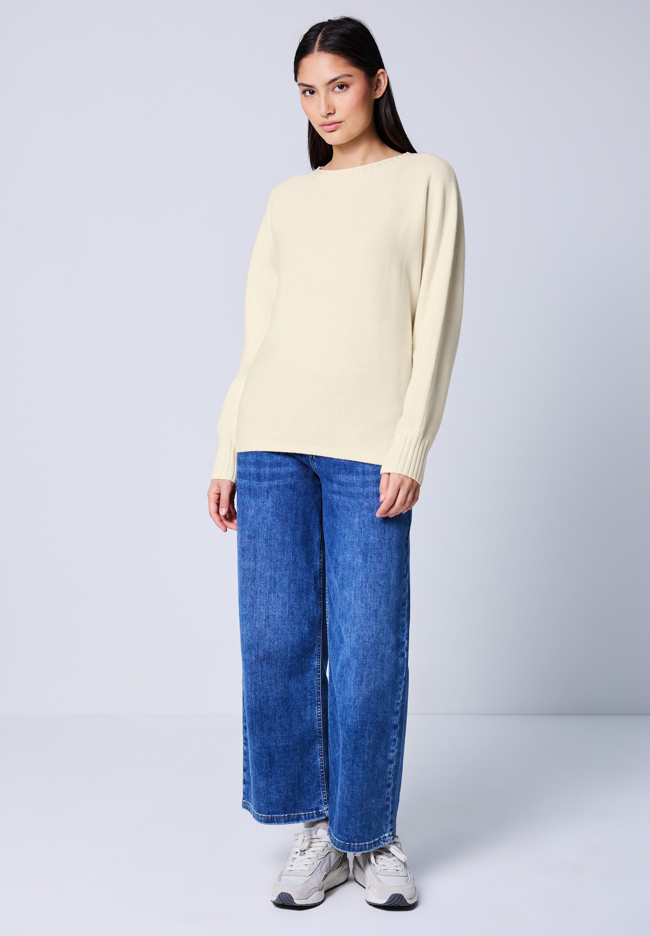 STREET ONE STUDIO Strickpullover mit U-Boot-Ausschnitt