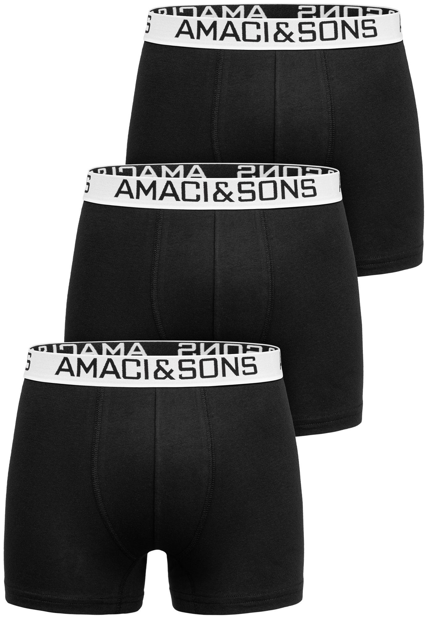 Amaci&Sons Boxershorts DUSTIN 3er Pack Boxershorts (3er-Pack) Herren Baumwo günstig online kaufen