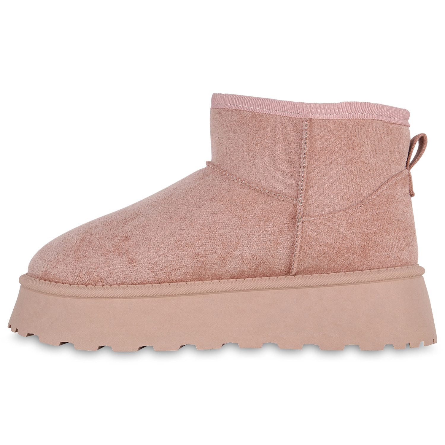 VAN HILL 840596 Plateaustiefelette Damen Warm Gefütterte Plateau Boots Prof günstig online kaufen