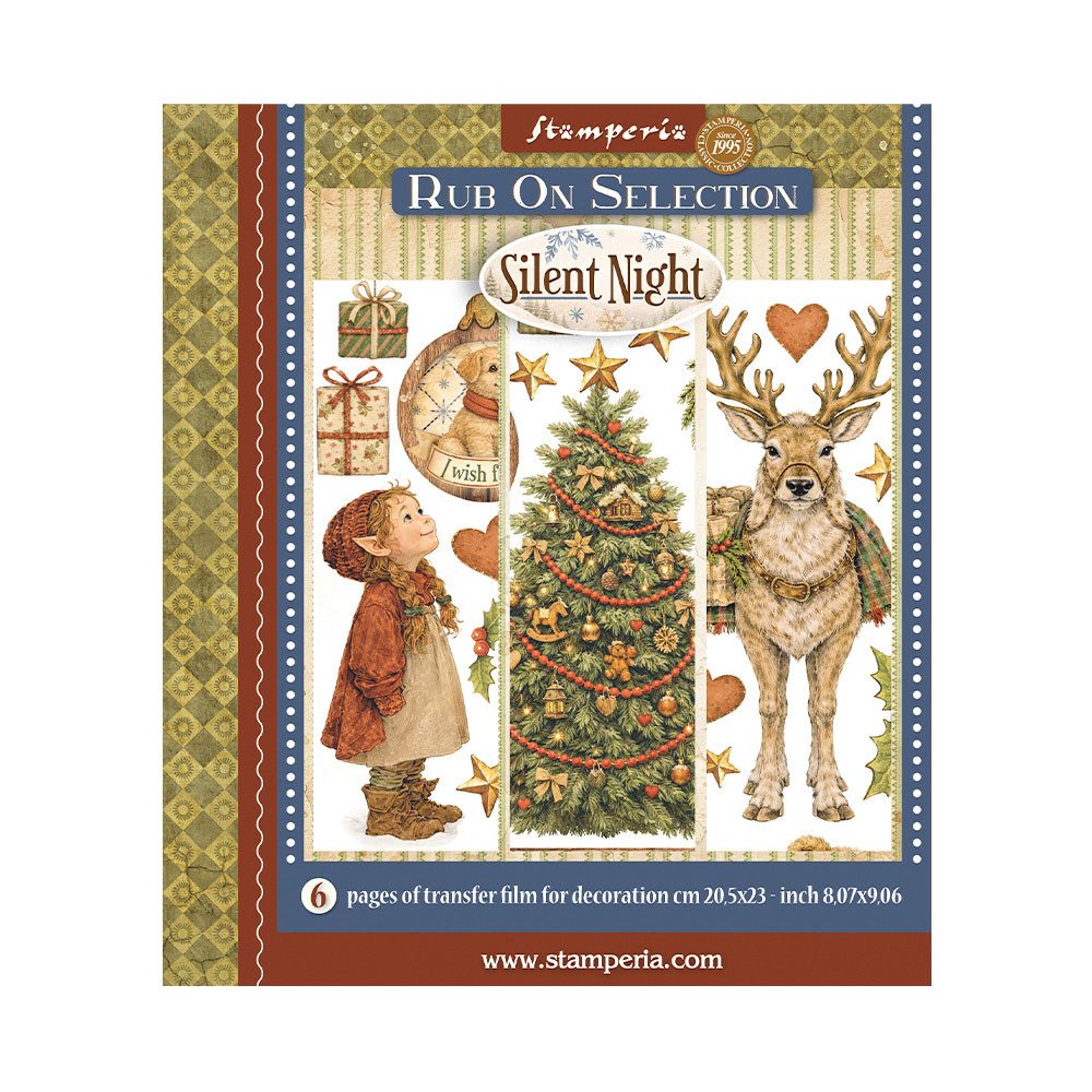 Stamperia Dekorationsfolie Silent Night, 20.5 x 23 cm