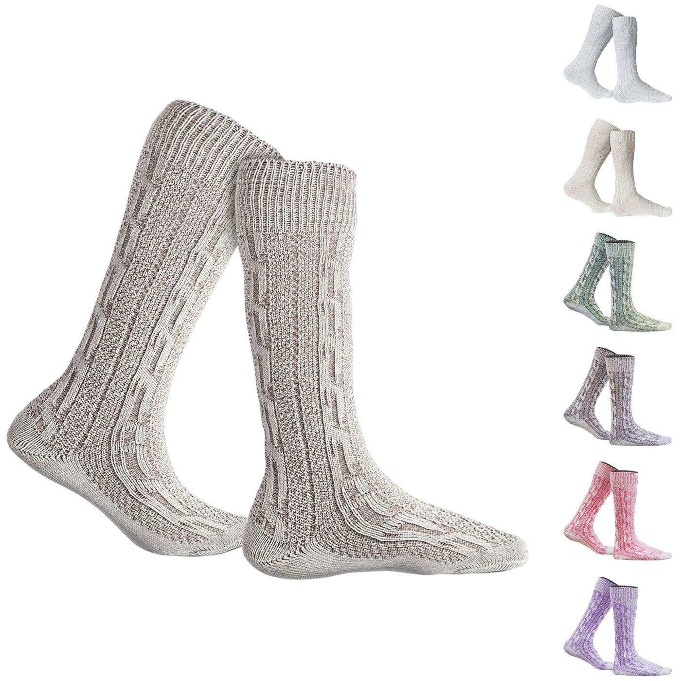 German Wear Trachtensocken Meliert Socken GW200 Strümpfe Trachtensocken 40cm